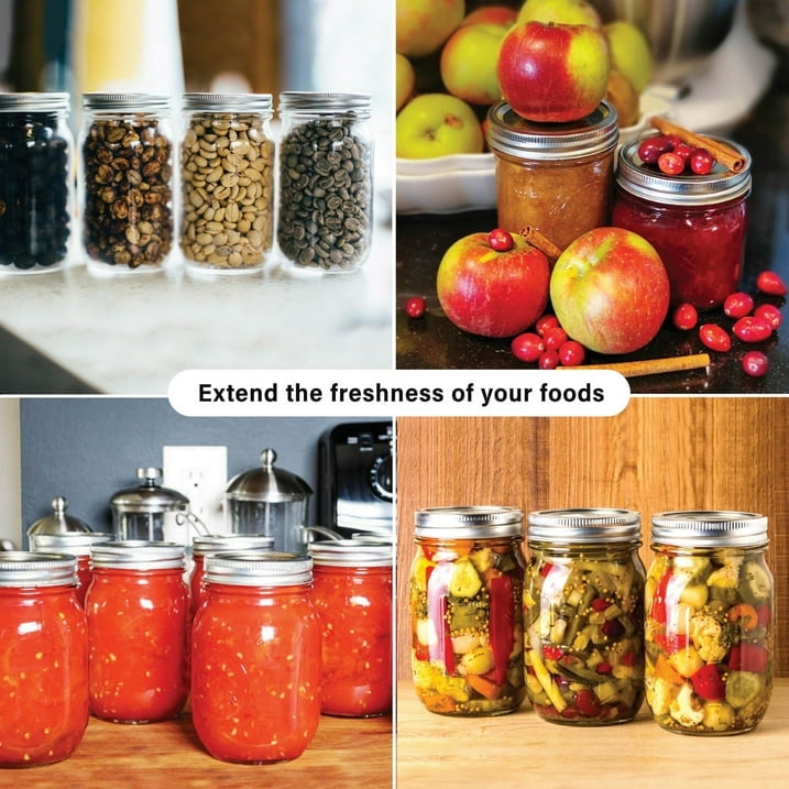 RoboSeal Rechargeable Mason Jar Vacuum Sealer Kit with 10 Lids