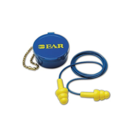 3m Reusable Ear Plugs - 3M E-A-R 340-4002 UltraFit Reusable Corded Earplugs, 1 Pair