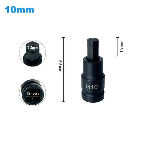 

1/2 Impact Socket Wrench Adapter Hex Head Socket Ratchet Wrench Adapter 55mm