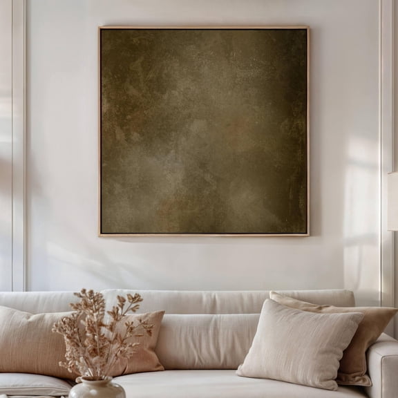 Moss Green Wabi Sabi Wall Art, Khaki Decor, Minimalist Art, Unframed Paper Poster 8x10in