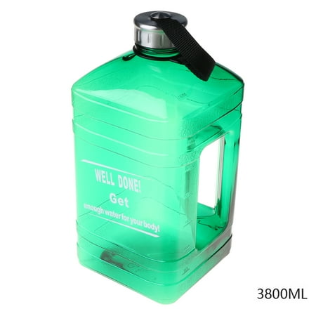 

FAIOIN 3.8L Large Capacity Sports Water Bottle with Handle and Scale Outdoor Reusable