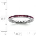 thumbnail image 5 of Sterling Silver Polished Created Ruby Ring, 5 of 8