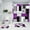 Purple, variant on All Smiles Pink Shower Curtain Sets Bathroom Sets with Shower Curtain and Rugs Accessories with Non-Slip Rugs Toilet Lid Cover and Bath Mat