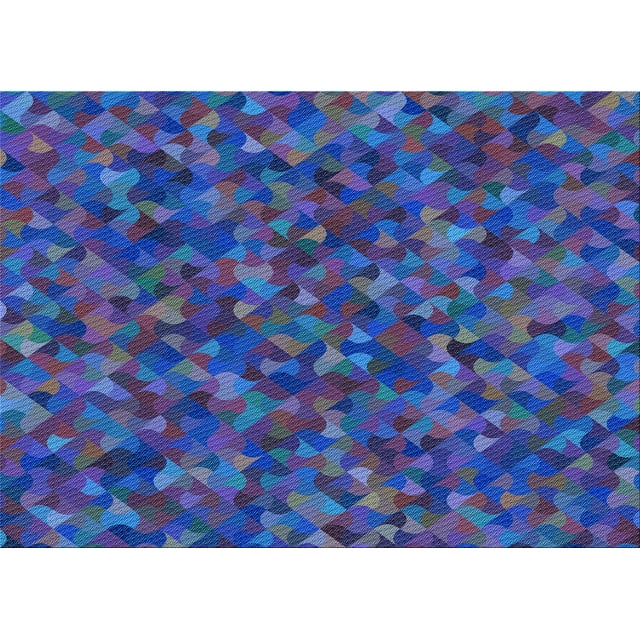 Ahgly Company Machine Washable Indoor Rectangle Transitional Purple Amethyst Purple Area Rugs, 6' x 9'