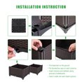 thumbnail image 6 of GZXS Raised Garden Bed Planting Box - 2 Pcs Free Splicing Injection Planting Box, Brown for Growing Plants, Vegetables and Fresh Herbs in Garden Patio Balcony, Backyard (Brown), 6 of 10
