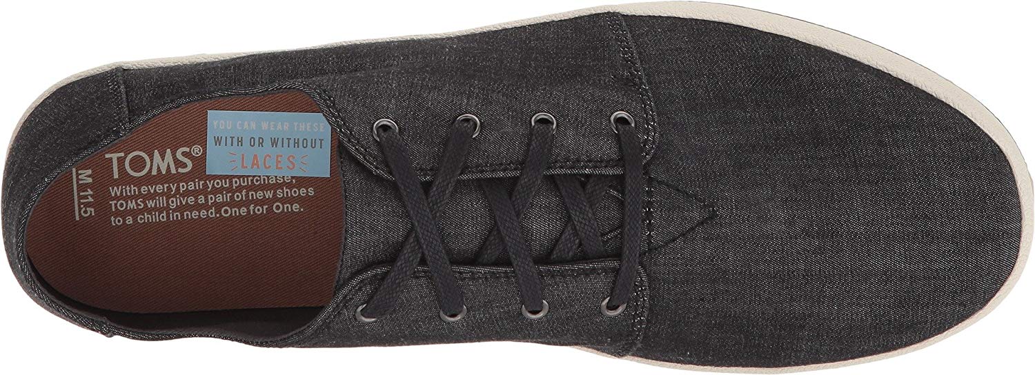 black chambray men's payton sneakers