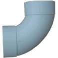 thumbnail image 1 of PVC Pipe Sewer And Drain 90-Degree Long Turn Elbow, 4-In. 36-677, 1 of 1