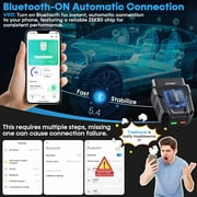 OBD2 Scanner Bluetooth, Car Code Readers & Scan Tools for iOS & Android, Wireless Auto Diagnostic Scan Tool to Check Engine & Fix All Cars & Vehicles, Bluetooth 5.4