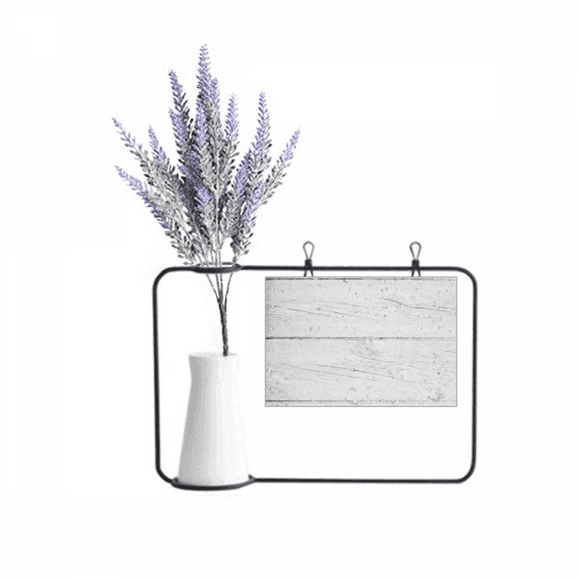 White Wood Floor Rough Wallpaper Texture Artificial Lavender Flower Vase Bottle Card