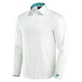 thumbnail image 2 of Men's J. Palmer White Miami Dolphins Man-In-Motion Long Sleeve Button-Up Dress Shirt, 2 of 6