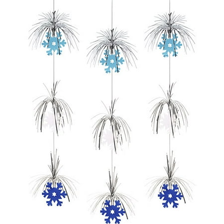 Snowflake Ceiling Dangler, 4' Long