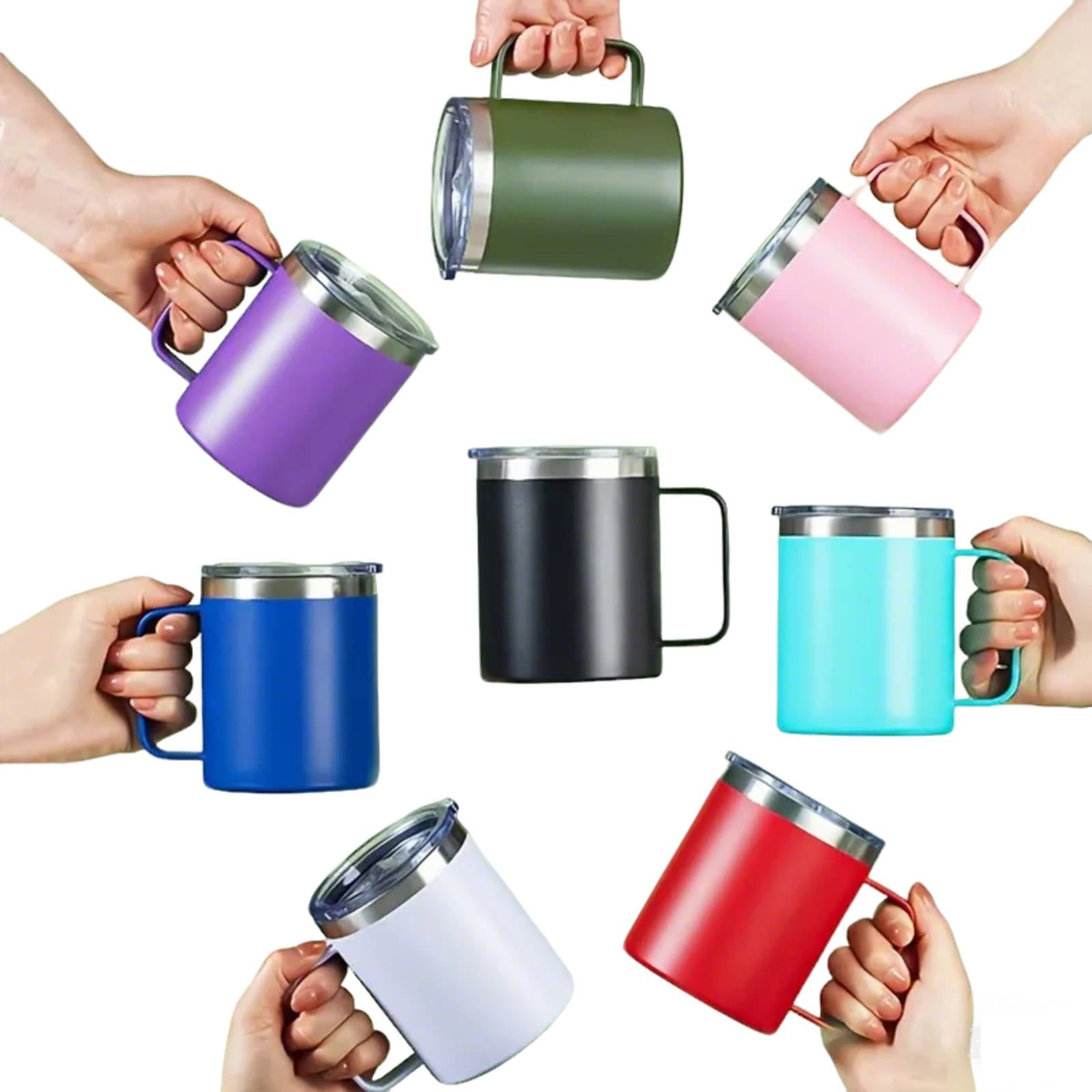 Camp Mug 12oz, Stainless Steel 304, Dishwasher Safe, Army Green