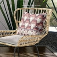 thumbnail image 2 of Lotus Indoor/Outdoor Pillow with Removable Cover in Red White26x26, 2 of 4