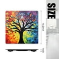 thumbnail image 2 of Digital Bathroom Scale with Large LCD Display,High Capacity Scale 400 lbs High Precision body fat scale-Abstract Painting Of Silhouetted Tree With Colorful Background,, 2 of 4
