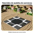 thumbnail image 2 of JWQFBC Placa Base de Carretera para Maqueta Realista Sección de Carretera para Ciudad en Miniatura Montaje Rápido para Niños, Dioramas, Proyectos Escolares, 2 of 6