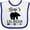 White and Royal, variant on Inktastic Gigi Lil Bear Grandson Boys Baby Bib
