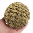 thumbnail image 4 of 3X Pet Chew Toy Natural Grass Ball with Bell for Rabbit Guinea Pig Tooth Cleaning, 4 of 9