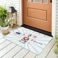 thumbnail image 3 of Happy 4th of July Patriotic Akita Marching Band Uniform Balloons Fireworks Doormat Inu Dog Lover Indoor Outdoor Welcome Mat - 13009, 3 of 5