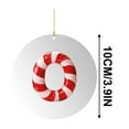 thumbnail image 2 of HomeDM Letter O Christmas Ornaments, 3.9" Xmas Hanging Pendant, Funny 26 Letter Christmas Tree Decorations, 2D Flat Acrylic Xmas Alphabet Pendant for Gifts Wreaths Xmas Tree Decor, 2 of 5