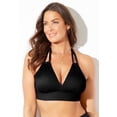 thumbnail image 4 of Swimsuits for All Women's Loop Strap Halter Bikini Top, 4 of 6