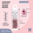 thumbnail image 3 of Miyuki Delica Seed Beads – Size 11/0 (1.6 mm), DB1849, Duracoat Galvanized Magenta, 7.2 g, Approx. 1440 Beads, 3 of 7