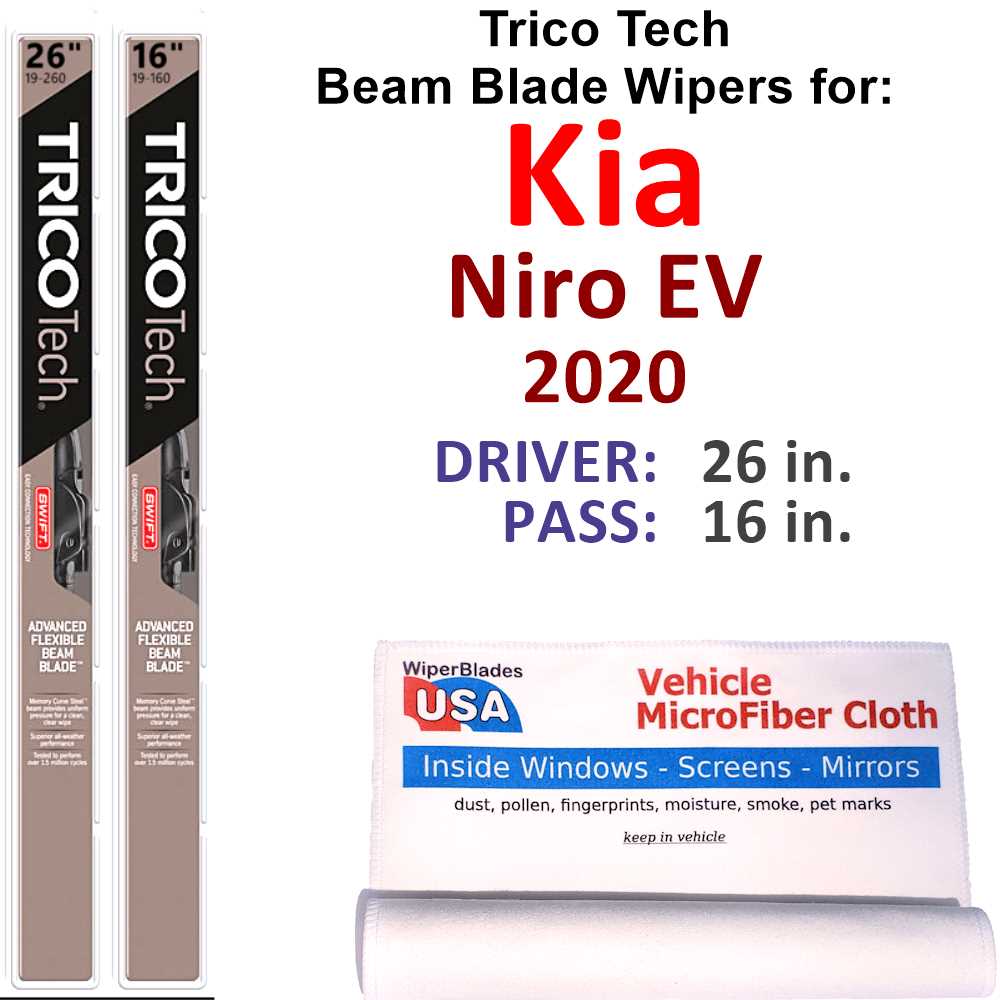 2020 Kia Niro EV Beam Blade Wipers (Set of 2)