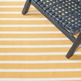 thumbnail image 6 of SAFAVIEH Montauk Amadine Striped Cotton Area Rug, Gold/Ivory, 6' x 6' Round, 6 of 8