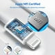 thumbnail image 4 of Cargador Chamer USB C de 20 W para iPhone 14/13/12/11 con 3 cables, 4 of 7