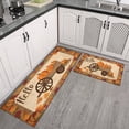 thumbnail image 3 of 2 Pieces Of Kitchen Rugs and Mats Non Skid Washable Fall (118) Kitchen Mat,Floor Cushion Waterproof Rug,Rubber Backed Area Rugs for Laundry 47*17+30*17, 3 of 7