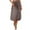 Brown, variant on Hoen Summer Skirts for Women Elastic High Waist Flowy A-Line Skirts Lightweight Breathable Pleated Skirts Casual Loose Midi Skirts