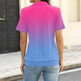 thumbnail image 3 of Womens Polo Shirts Plus Size V Neck Collared Short Sleeve Golf Shirt 2026 Spring Summer Casual Work Tops, 3 of 4