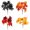 Mixed-4ppc, variant on 4PCS Mixed Color Artificial Maple Leaf Stems, Bendable Trimmable Silk Fake Foliage for DIY Craft, Home Garden Office Fall Decoration