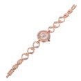 thumbnail image 3 of EeaseMX Reloj digital para mujer, reloj de pulsera de moda, reloj de cuarzo delicado, decoración de muñeca con diamantes de imitación, oro rosa, 3 of 7