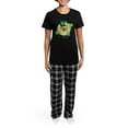 thumbnail image 4 of CafePress - St. Patrick Yellow Lab Women's Dark Pajamas - Women's Short Sleeve Print T-Shirt and Pants Dark Cotton Pajama Set, 4 of 7