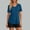 ☁121-Blue, variant on Xuyuer Womens UPF 50  V Neck T-Shirt Sun protection Short Sleeve Casual Workout Shirts Soft Summer Basic Tee Tops