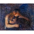 thumbnail image 3 of Edvard Munch 18x15 Black Modern Framed Museum Art Print Titled - The Vampire (1893), 3 of 5