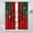 Xmas-2, variant on 2Pcs Merry Christmas Curtains, Merry Xmas Glitter Snowflake Window Treatments for Living Room Bedroom Kitchen Holiday Party Decor, Red New Year Drapes