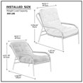 thumbnail image 6 of Williamspace Recliner Chair Modern Chair Classic Design Leisure chair Iron Arm Club Chair with Metal Legs for Living Room Study Lounge Office, outdoor chairs for garden chair, 6 of 6