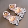 thumbnail image 6 of Huowey Fashion Spring and Summer Girls Sandals Dress Performance Dance Shoes Pearl Sequin Shiny Bow Hook Loop Light, 6 of 6