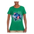 thumbnail image 2 of Wild Bobby Great White Shark USA Since 1776 Women Graphic Tee, 2 of 6