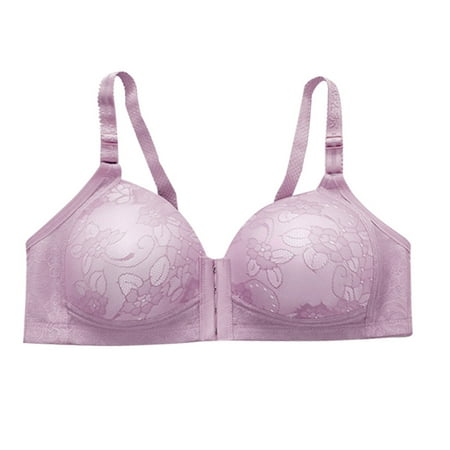 

Floleo Bras Clearance Summer Fall Women s Solid Bra Wire Free Underwear One-Piece Bra Everyday Underwear