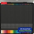thumbnail image 2 of Faber-Castell Colour Pencils – Black Edition Art Pencils, 3.3mm Lead Colours for Kids (Pack of 24), 2 of 6