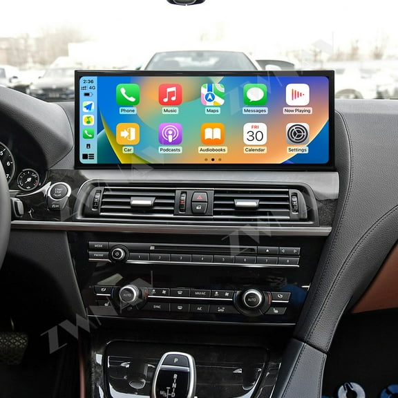 ZWNAV 15.8 inch Android 14 Car Radio for BMW 6 Series F06/F12 2013-2017 NBT Wirless Carplay GPS Navigation Screen Upgrade Multimedia Player