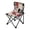 Red and Blacks Holly Leaves, variant on 600D Oxford Camping Chair Portable Foldable Chair Supports 220 lbs for Picnic, Fishing, Backpacking Pink Abstract Floral Patterns