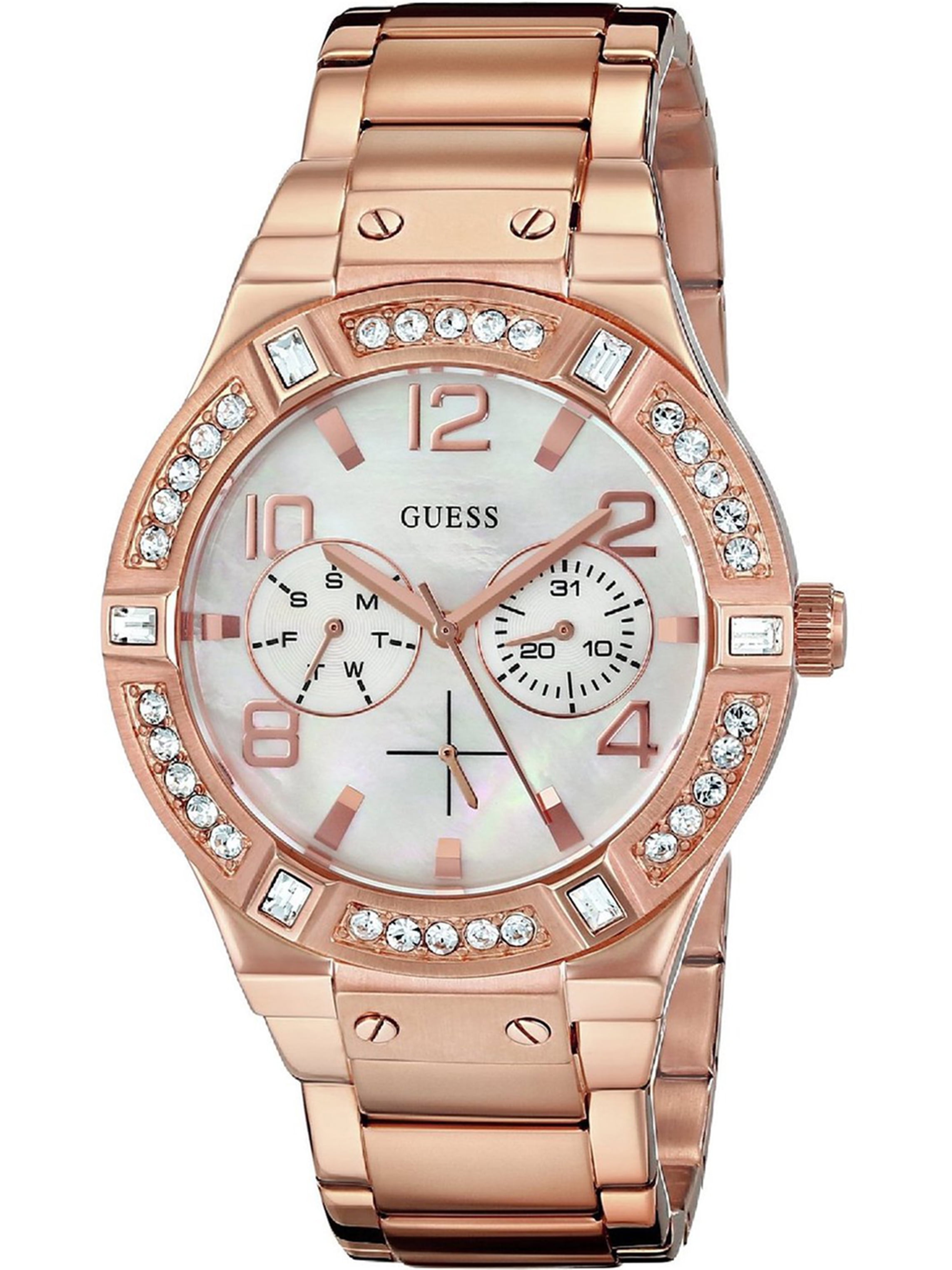 Guess Rose Gold Women\'s Watch with Crystal Bezel GUESS Women main image 4
