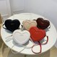thumbnail image 2 of Gran oferta de bolsos cruzados con forma de corazón para mujer, bolsos de hombro de piel sintética sólida, bolsos de moda, 2 of 5