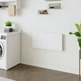 thumbnail image 3 of Dining Tables Laundry Room Folding Table Wall Mounted Folding Table for Small Spaces,Fold Down Desk,Workbench,Addition to Garage & Shed/Home Office/Laundry Room/Home Bar/Kitchen & Dining Room,31.5*15, 3 of 18