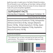 KadakNath | Ayurvedic Vitality and Energy Capsules with Ashwagandha العضوية ، Himalayan Organic Shilajit والمزيد - المكمل العشبي لصحة وعافية الرجال - 60 كبسولة
