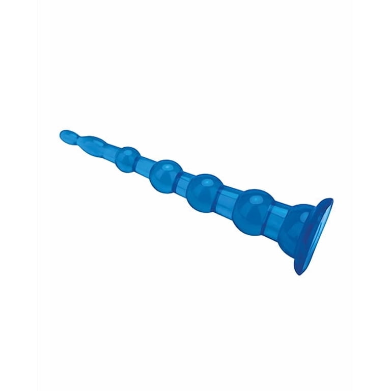 Electric EEL Blue Line C & B 8.5" Anal Beads w/Suction Base - Jelly Blue -  Walmart.com