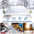 thumbnail image 2 of Muyoka Cubierta de hielo y nieve para parabrisas de 91x55 pulgadas, cubierta de ventana de coche, plateada, a prueba de viento, Universal, para invierno, lluvia, escarcha, protector de pantalla para n Muyoka Hogar, 2 of 7